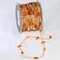 The Ribbon People Orange Narrow Organdy with Stars Tulle Craft Ribbon 0.25" x 27 Yards